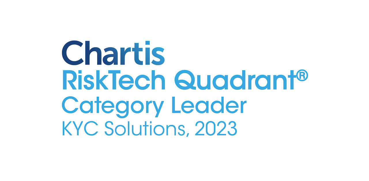 Chartis KYC KYC Solutions Category Leader award 2023